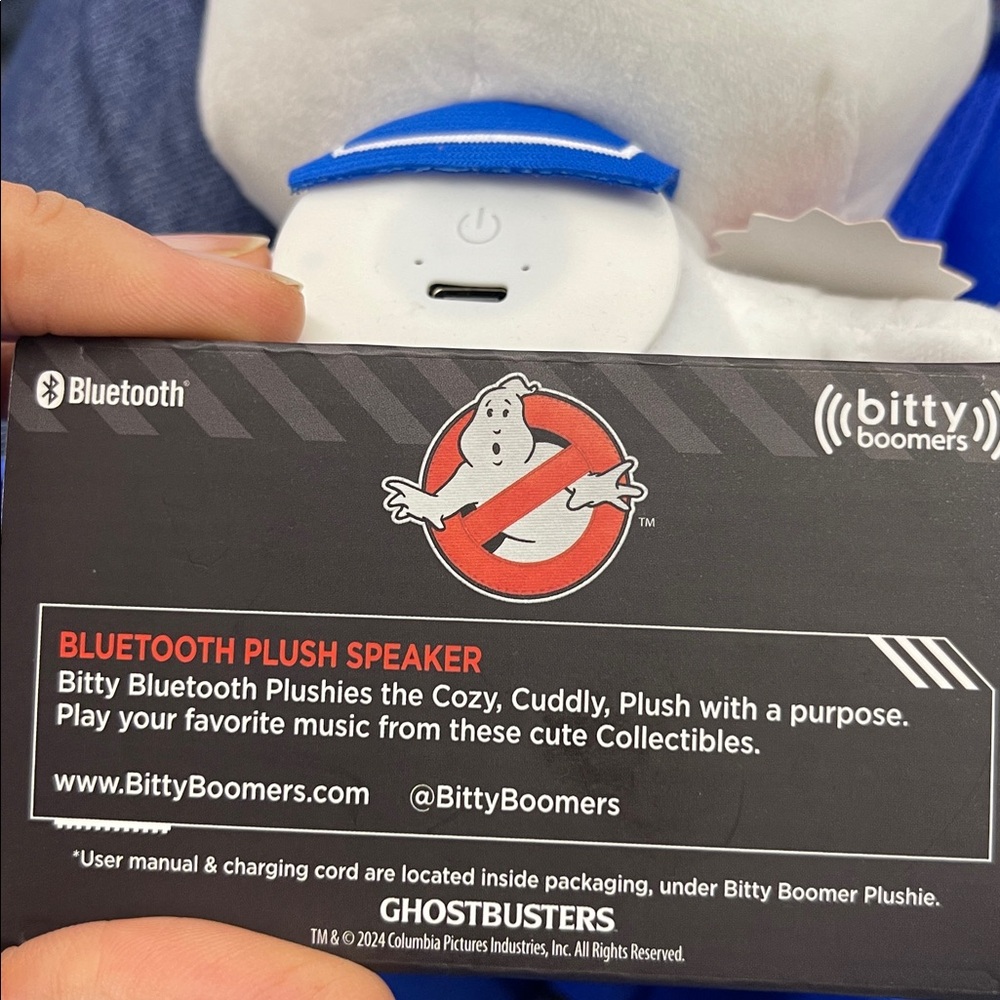 Ghostbusters 🗣️🔈🔊White Sailor Plush with Mini Speaker - Picture 5 of 5